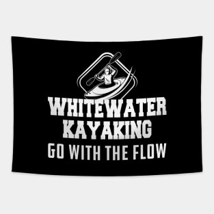 Whitewater Kayaking go with the flow Tapestry