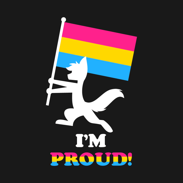 "I'M PROUD" Furry Pansexual Flag by ShiOkami