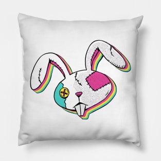 Colorful Head Bunny Pillow