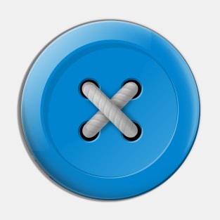 Blue button Pin