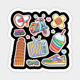 Funny Sticker Abstract Magnet