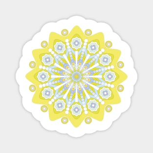 Yellow mandala. Magnet