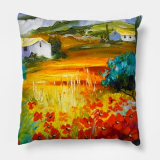 Summer in the mountains Pillow