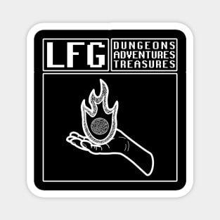 LFG Looking For Group Sorcerer Fireball Spell Spellcasting Dungeon Tabletop RPG TTRPG Magnet