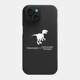 Funny dinosaur physics equation Phone Case