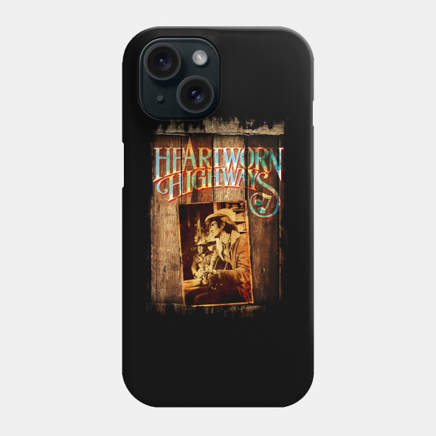 Heartworn Highways Outlaw Country Design Phone Case by HellwoodOutfitters