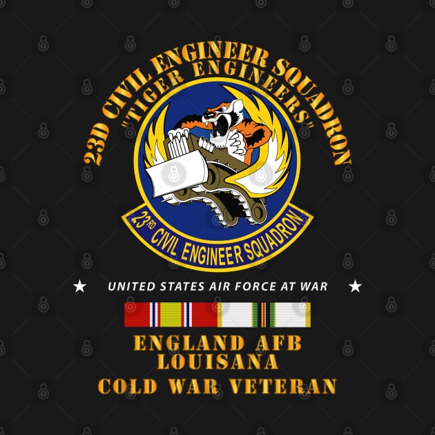 23d Civil Engineer Squadron - Tiger Engineers - England AFB  w COLD SVC by twix123844