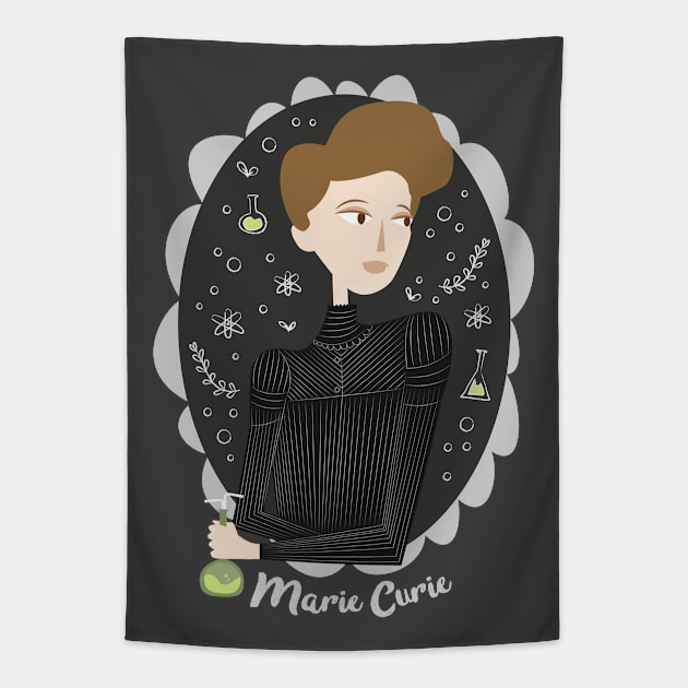 Women of Science: Marie Curie Tapestry by Plan8