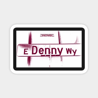 Denny Way White Grape Seattle Washington by Mistah Wilson Photography Magnet