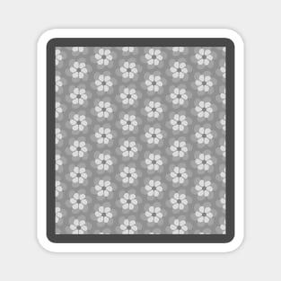 Grey flowy seamless pattern Magnet