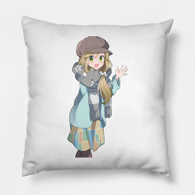 Aoi Yuru Camp Pillow by KokoroPopShop