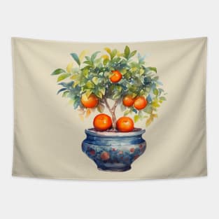 Little Orange Tree Tapestry