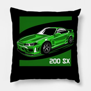 Nissan Silvia Green Pillow