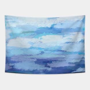 Impasto Sky Abstract Impressionist Texture Fine Art Painting Tapestry