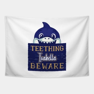 Isabella - Funny Kids Shark - Personalized Gift Idea - Bambini Tapestry