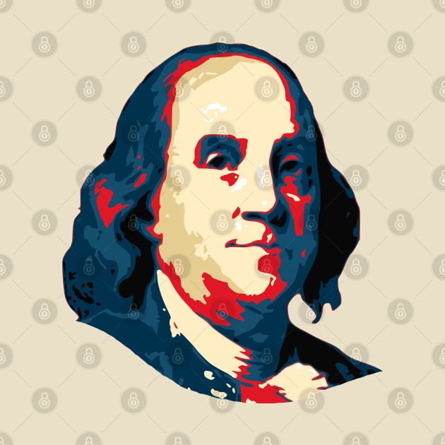 Benjamin Franklin Pop Art by Nerd_art