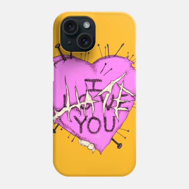 Plush Voodoo Heart Phone Case by LVBart