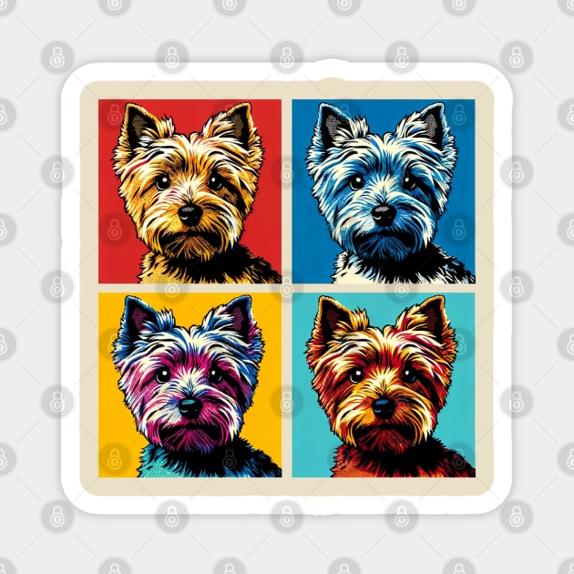 Norfolk Terrier Pop Art - Dog Lovers Magnet by PawPopArt