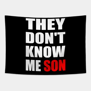 They Don't Know Me Son motivation Tapestry