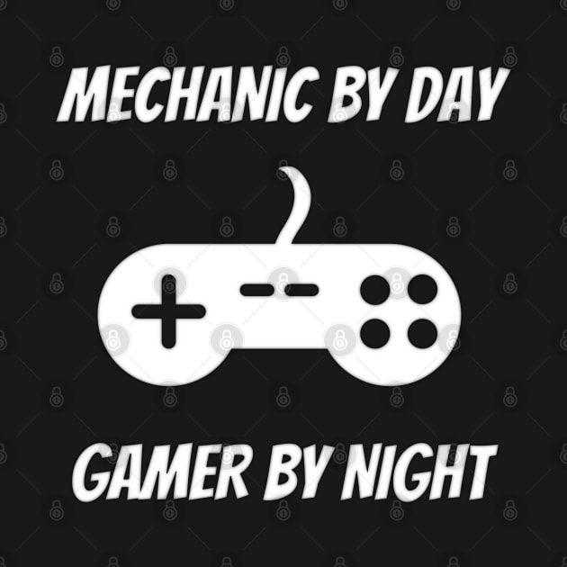 Mechanic By Day Gamer By Night by Petalprints