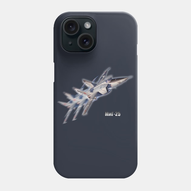 MiG-25 Foxbat Phone Case by Caravele