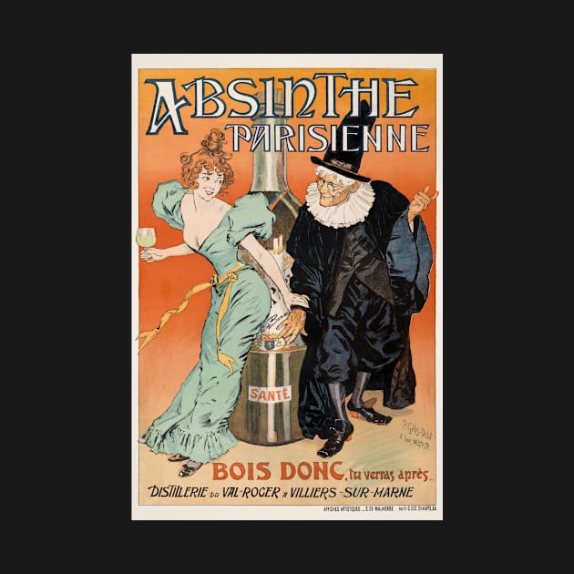 Absinthe Parisienne France Vintage Advertising Poster 1896 by vintagetreasure