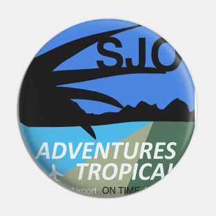 Pura Vida Adventures: SJO Airport Code Design Pin