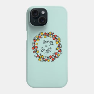 Christmas wreath Phone Case