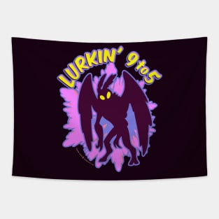 Mothman Lurkin' 9 to 5 Tapestry