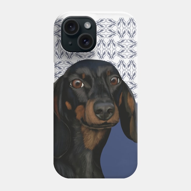 Dachshund Portrait | Dog Lovers Gift Phone Case by Suneldesigns