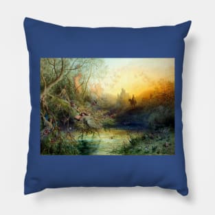 Fairyland - Gustave Dore Pillow