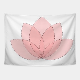 Pink lotus Tapestry