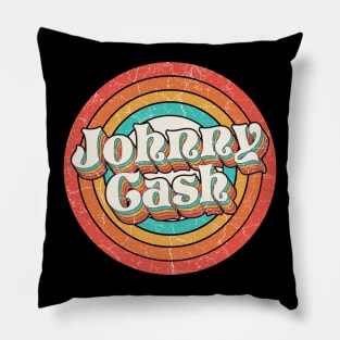 Johnny Proud Name - Vintage Grunge Style Pillow