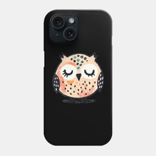 Cute sleeping owl Phone Case