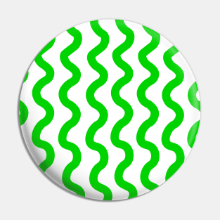 Green vertical wavy curly lines pattern Pin