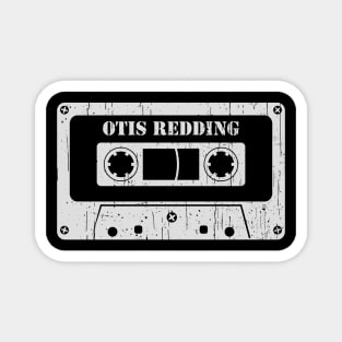 Otis Redding - Vintage Cassette White Magnet