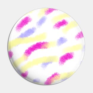 Yellow pink blue watercolor abstract art design Pin