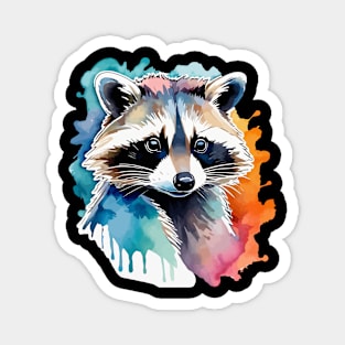 Raccoon Watercolor Magnet