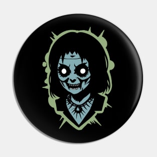 Possessed Gothic girl Pin