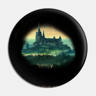 Futuristic Würzburg Marienburg 2045 Artwork Pin