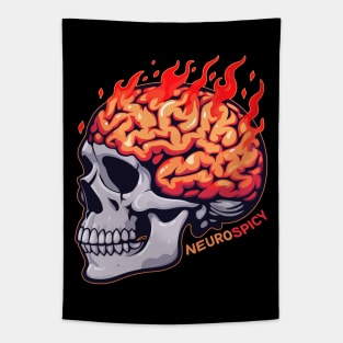 neurospicy brain Tapestry