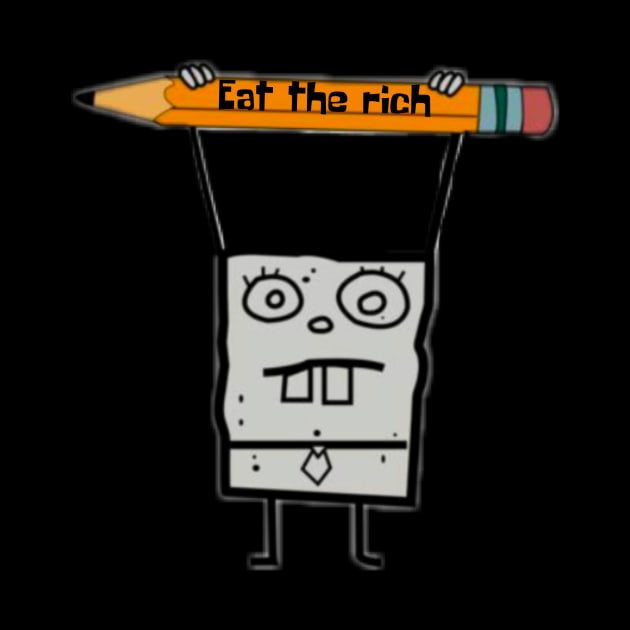 Eat The Rich Doodle Bob-ert by Bite Back Sticker Co.