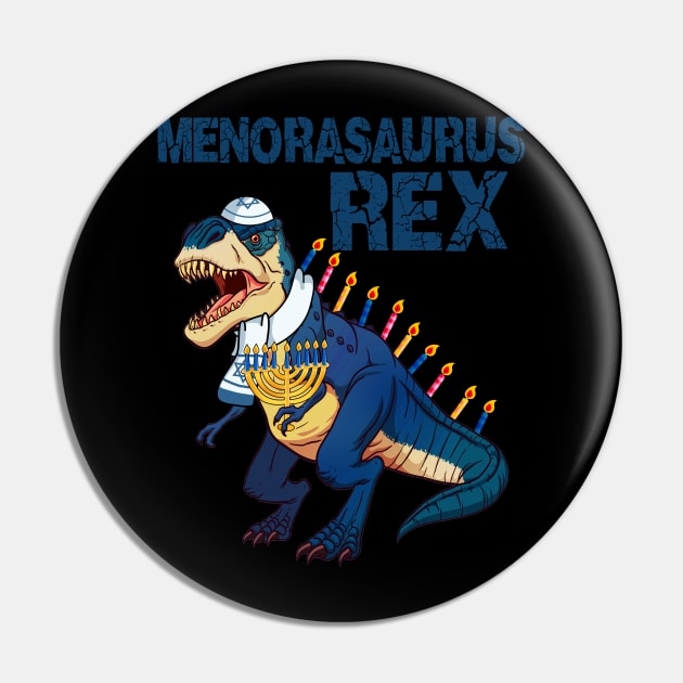Menorasaurus Rex Saurus Menora Pun Hanukkah Pin by Danielsmfbb