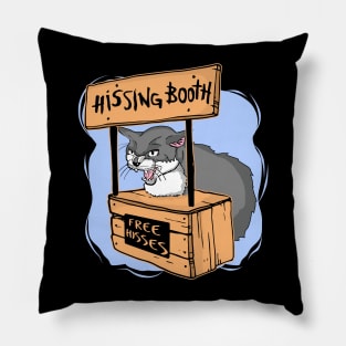 Cat Hissing Booth Free Hisses - Cat Lover Pillow