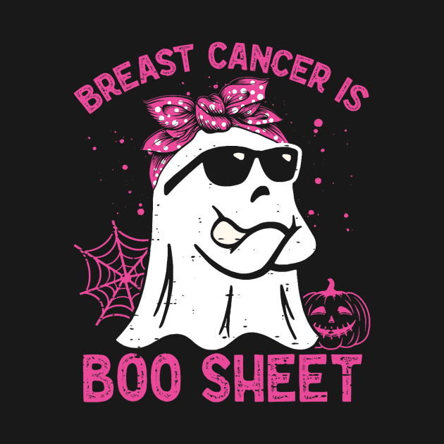 Breast Cancer Is Boo Sheet Breast Cancer Warrior Halloween by abbeheimkatt