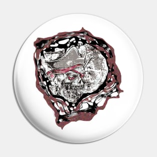 Pirate tee shirt design Pin