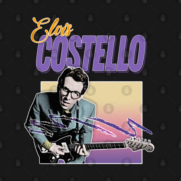 Elvis Costello / 80s Style Aesthetic Design by DankFutura