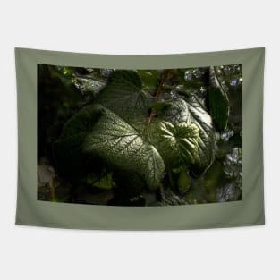 Black Currant Leaves Embossed Tapestry