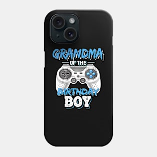 Grandma Of The Birthday Boy Matching Video Gamer Party Phone Case