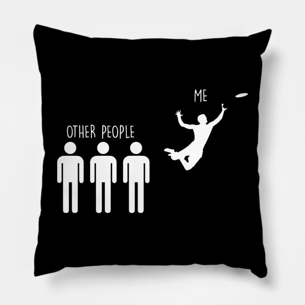 Ultimate Frisbee Gift for Men Pillow by sBag-Designs